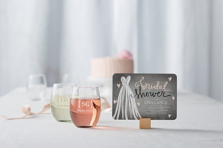custom wine glasses with initials