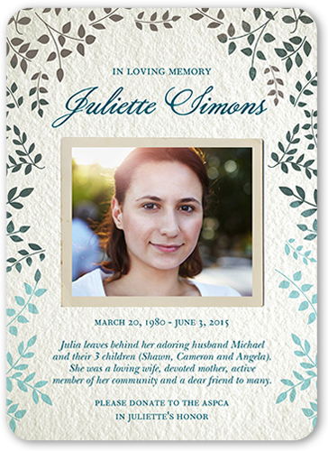custom photo sympathy card