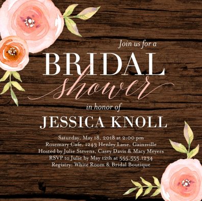 Bridal Shower Invitation Wording | Shutterfly