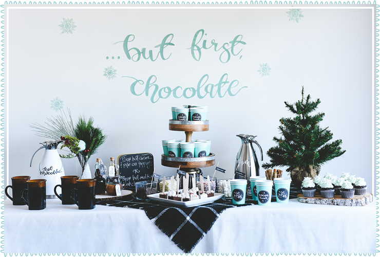 How to Set Up a Hot Chocolate Bar + Free Printables | Shutterfly