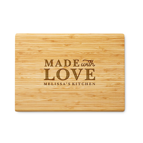 made with love custom cutting board