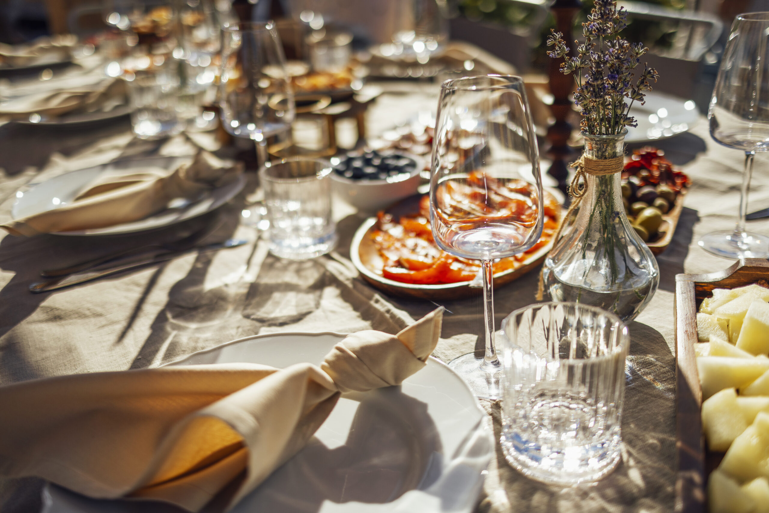 table setting for dinner party