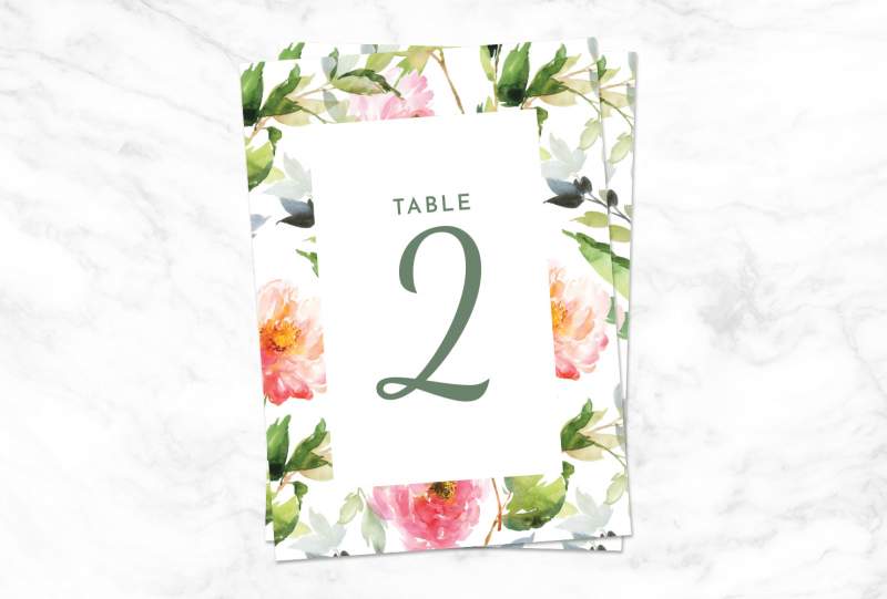 9 Printable Table Numbers To Add Elegance To Your Centerpiece | Shutterfly