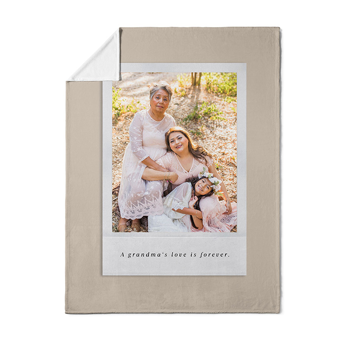 fleece photo blanket