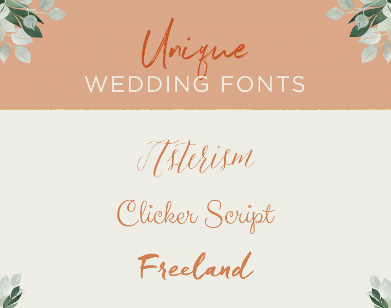 15+ Wedding Invitation Fonts For Every Theme | Shutterfly