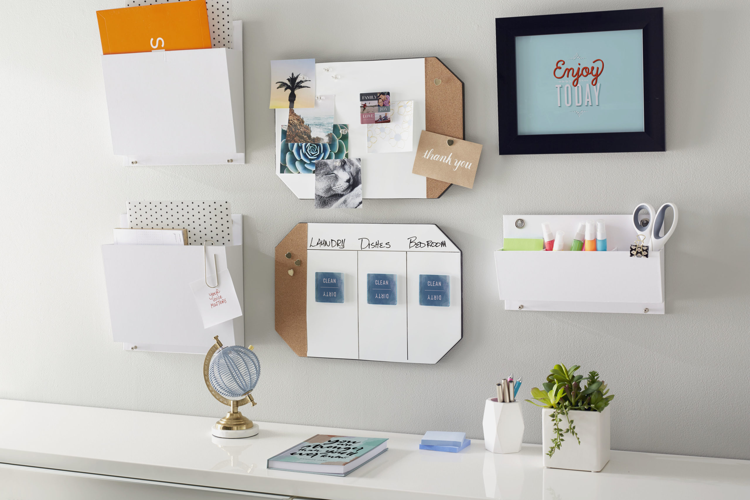 magnets used to post notes on a white board