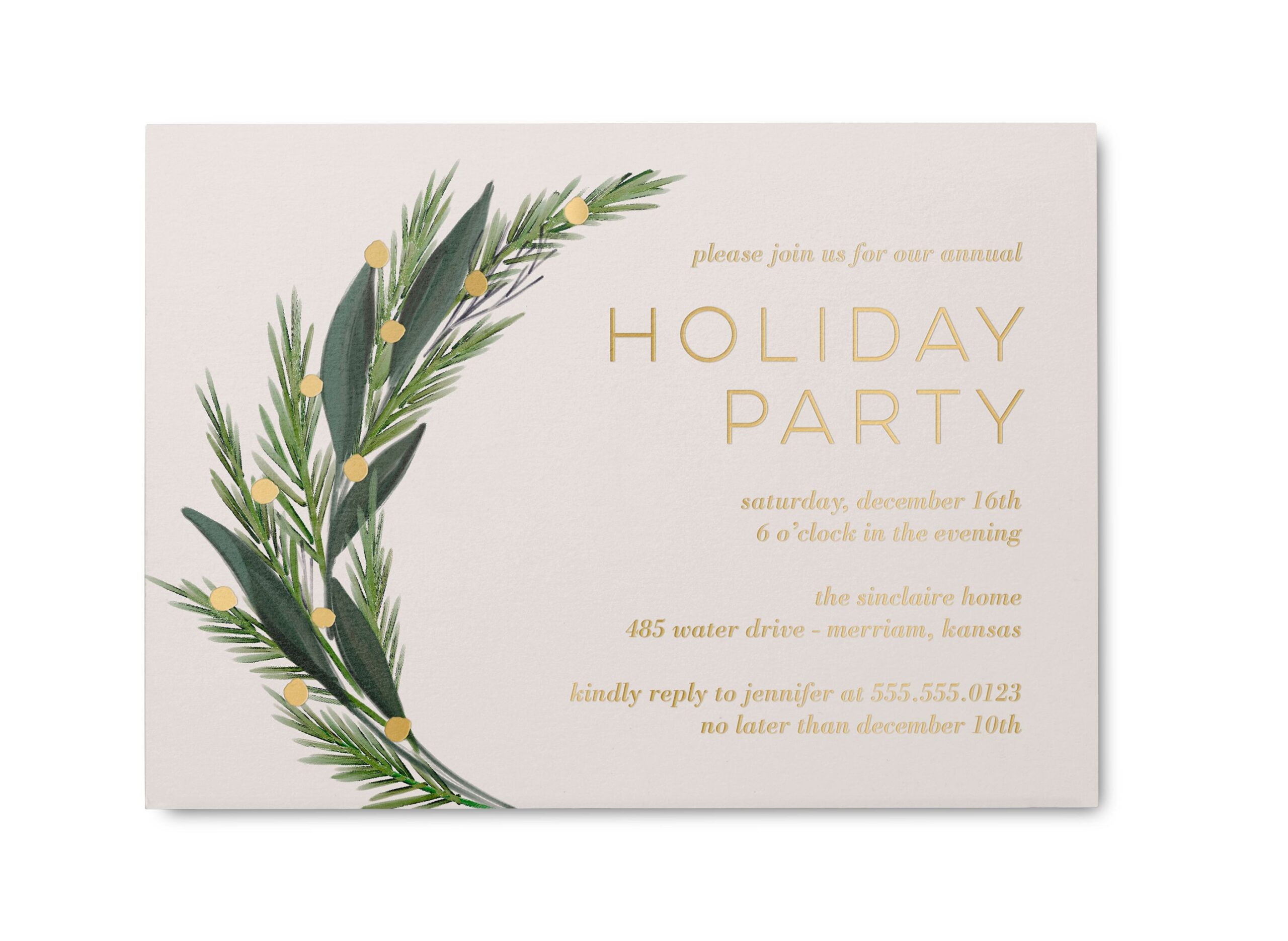 holiday party invitation