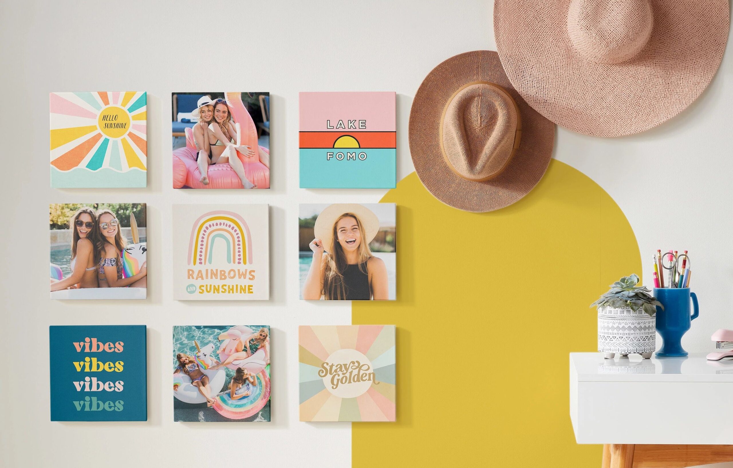 custom photo tile wall art
