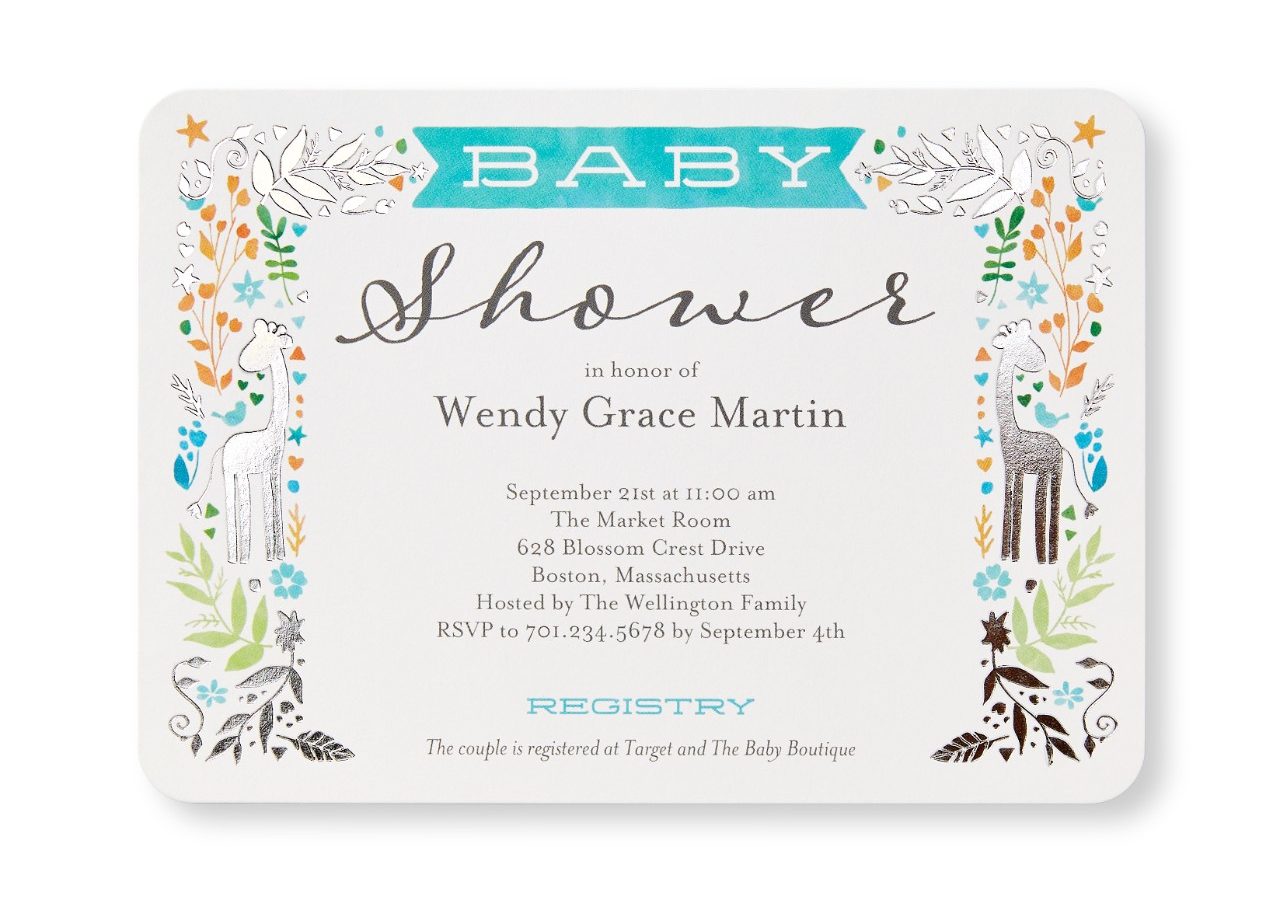custom baby shower invitations