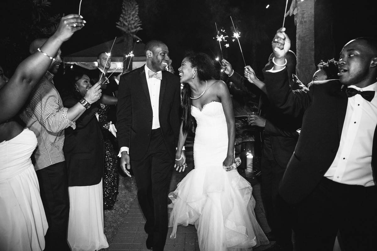 wedding send off with family