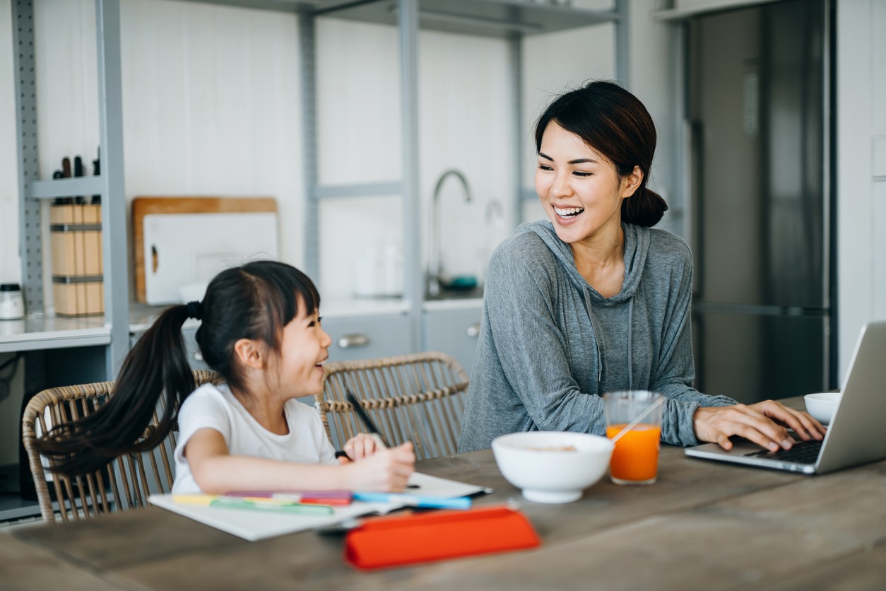 homeschool while working from home