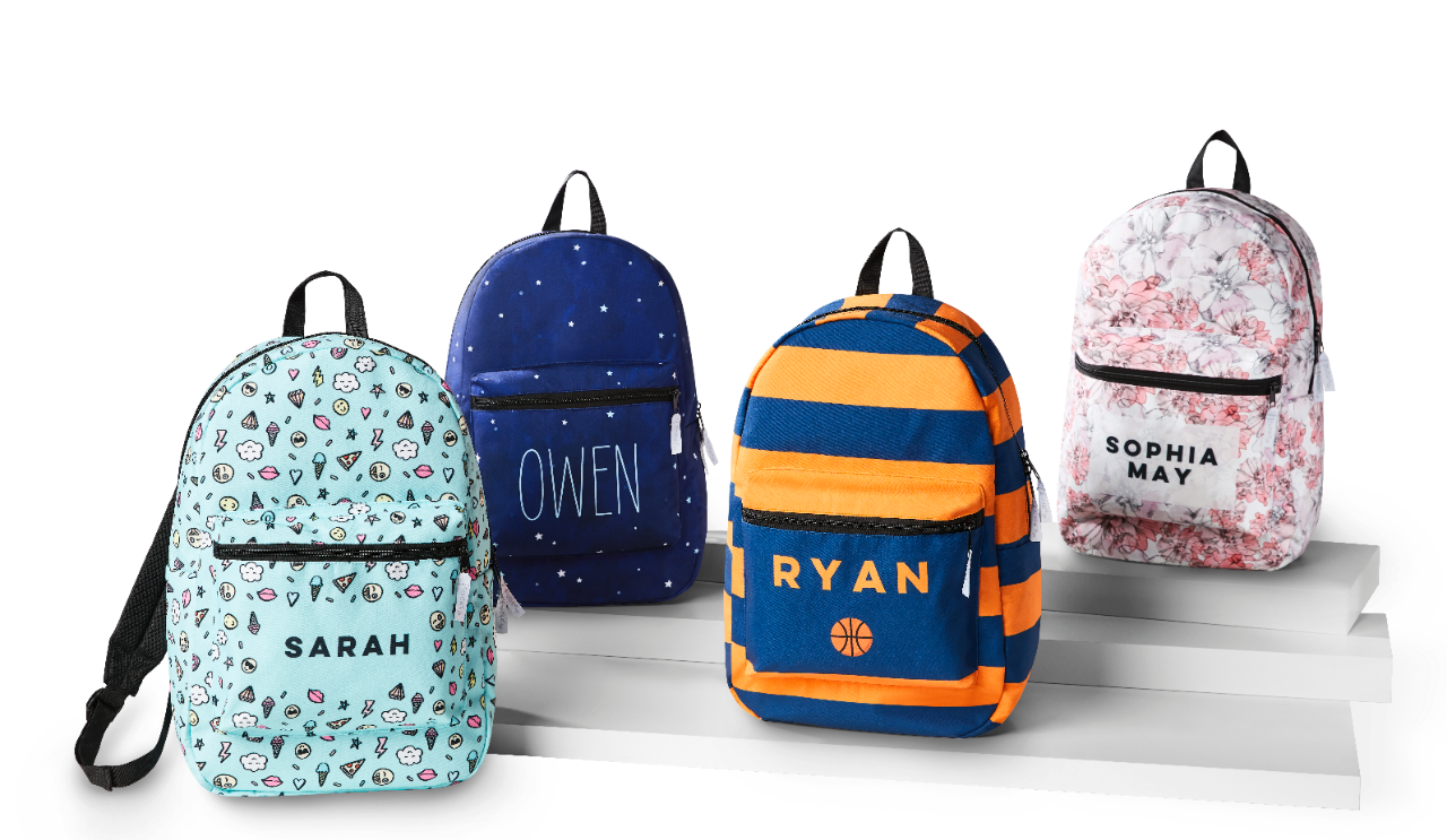 Customized backpacks with different name and styles 