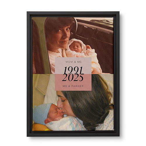 canvas print of mom and child 