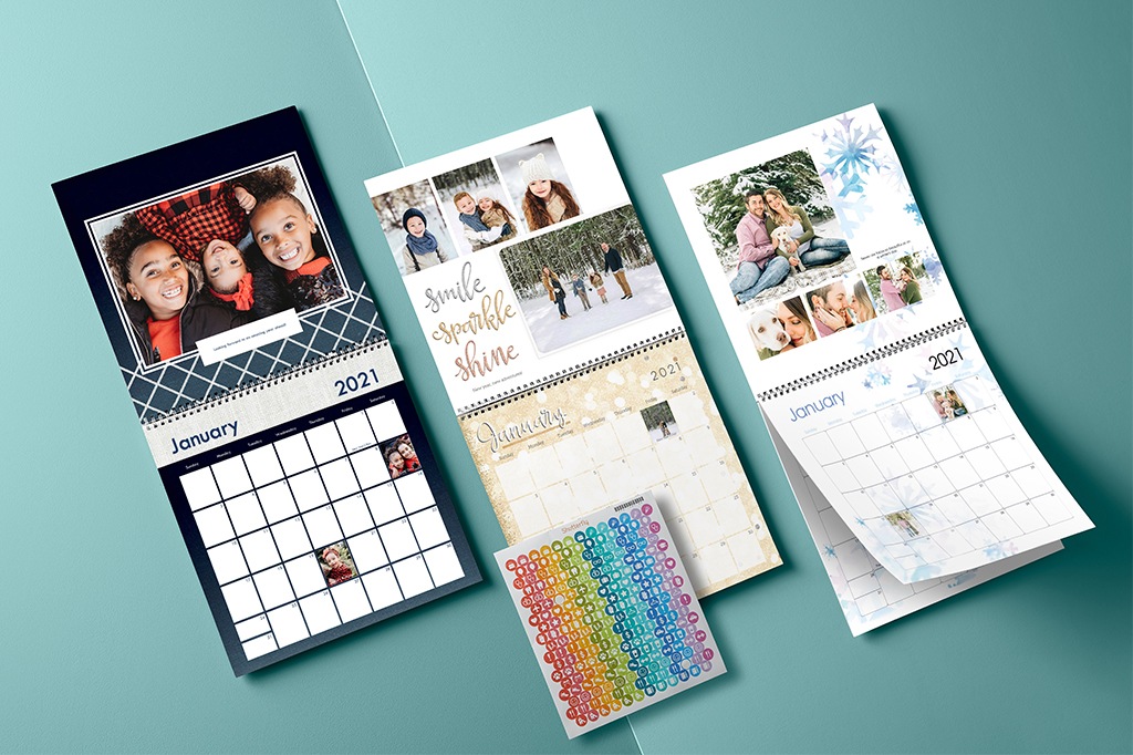Custom wall calendars personalized with photos
