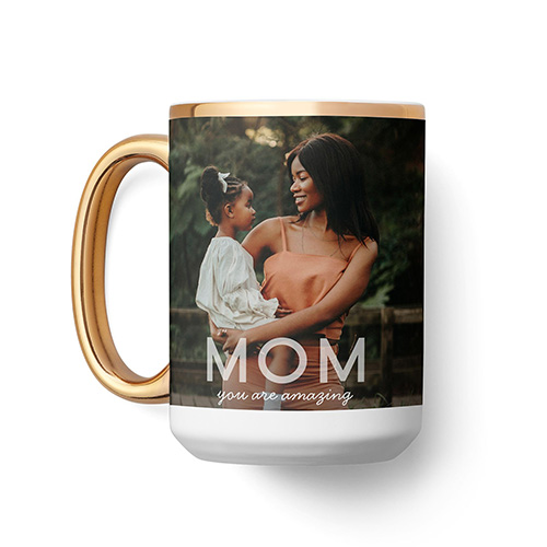 photo mug with picture of mom holding daughter