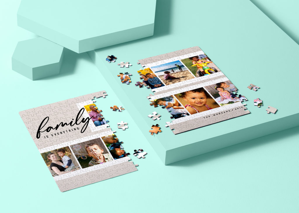 Custom photo puzzle for a personalized baby gift
