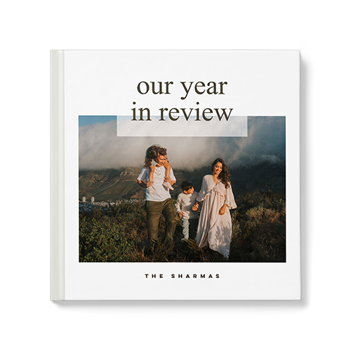 year in review photo book