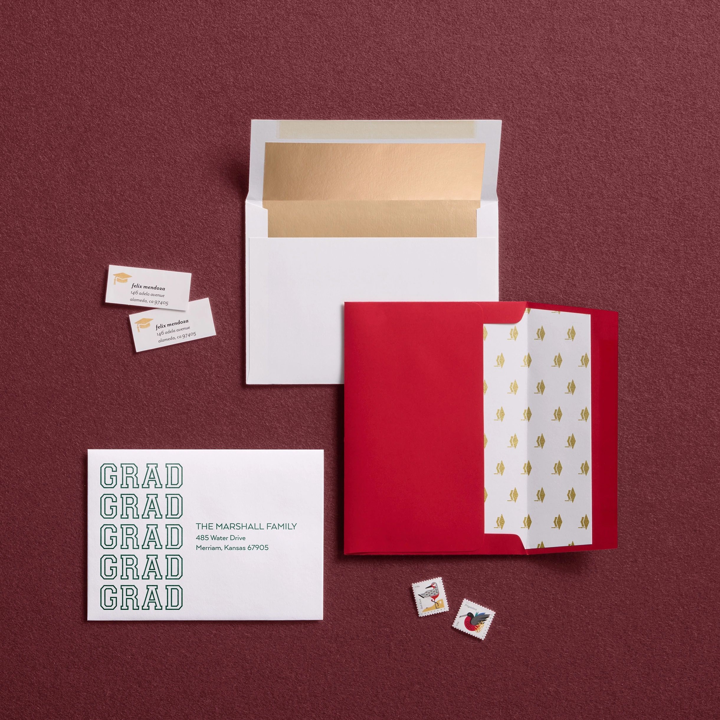 custom envelopes, envelope liner, pre-lined foil envelope