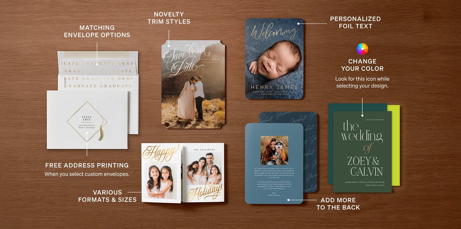 card customization options