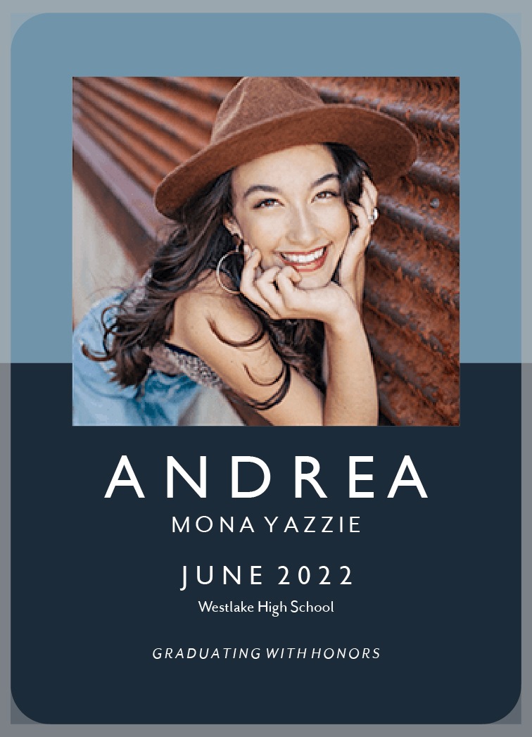 Graduation Announcement With Semester + Year