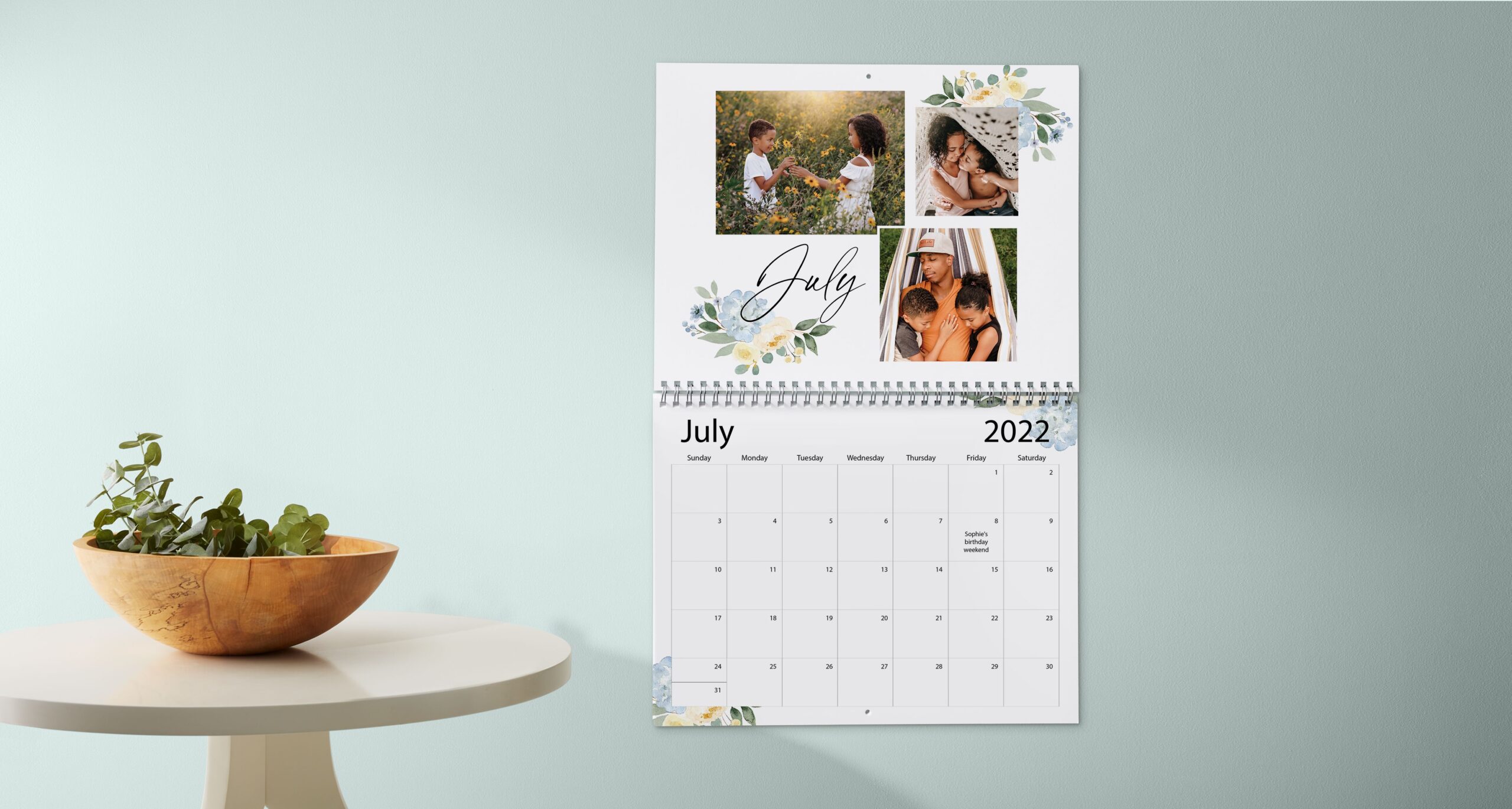 custom wall calendar