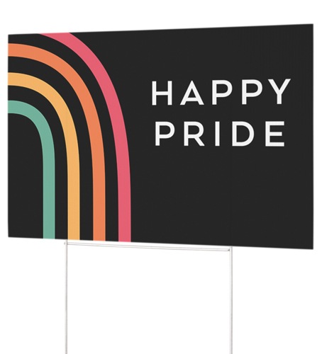 pride yard sign
