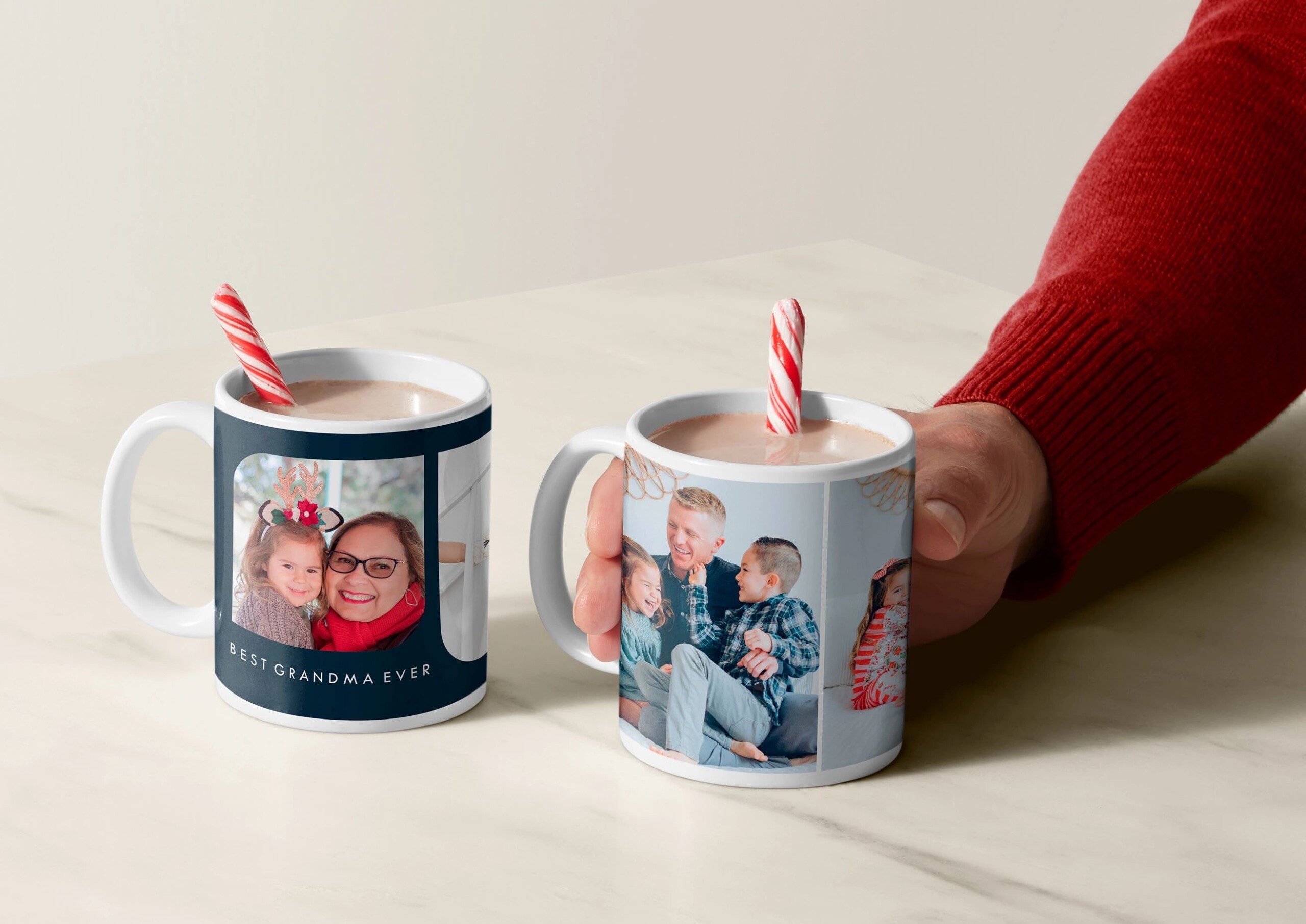 photo mugs with photos of grandparents and grandchildren