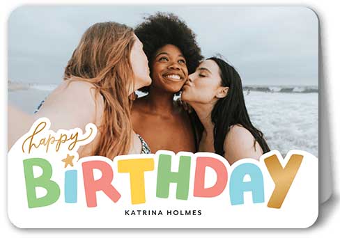 Personalized birthday card for best friend