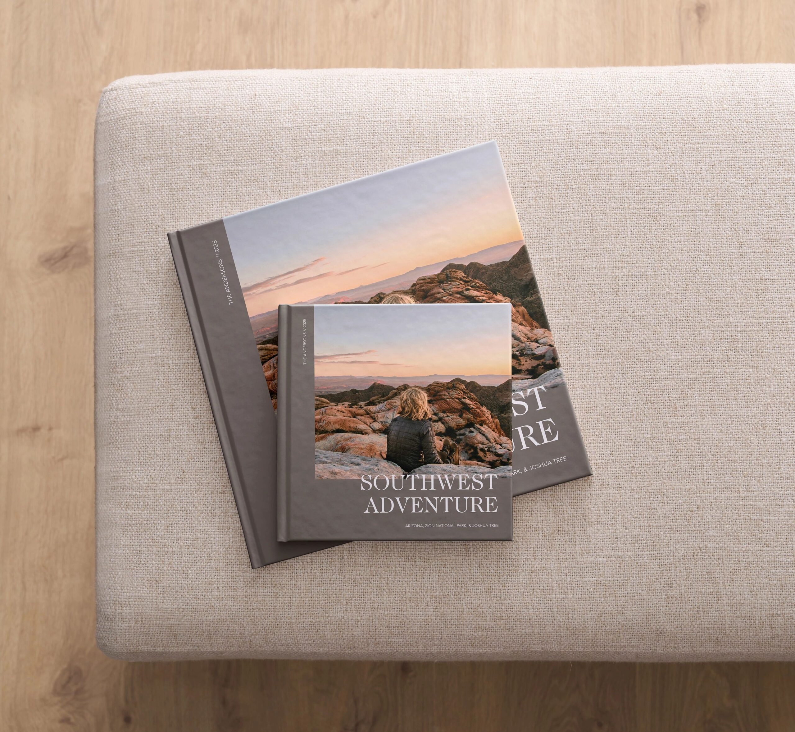 two different photo book sizes