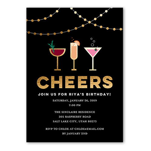 21st birthday invitation
