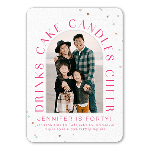 40th birthday invitation