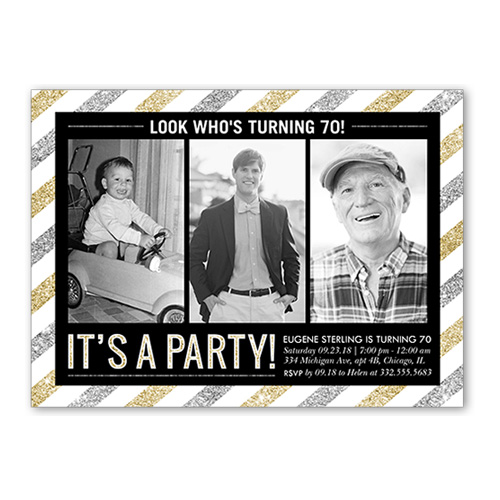 70th birthday invitation