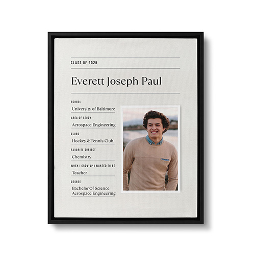 graduation canvas print