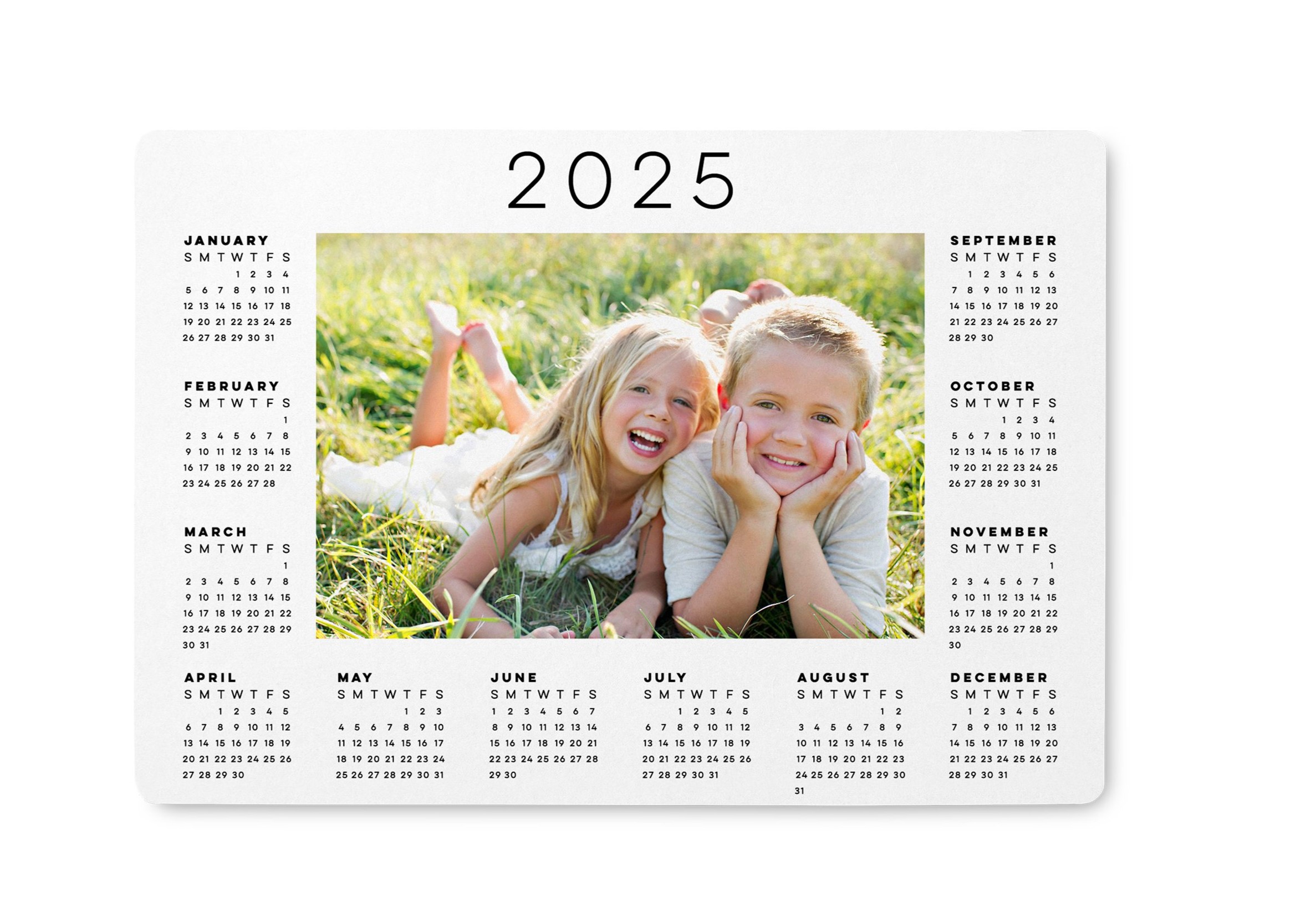 2025 calendar magnet