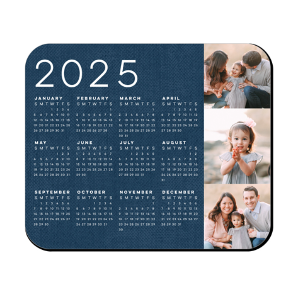 2025 photo calendar mousepad