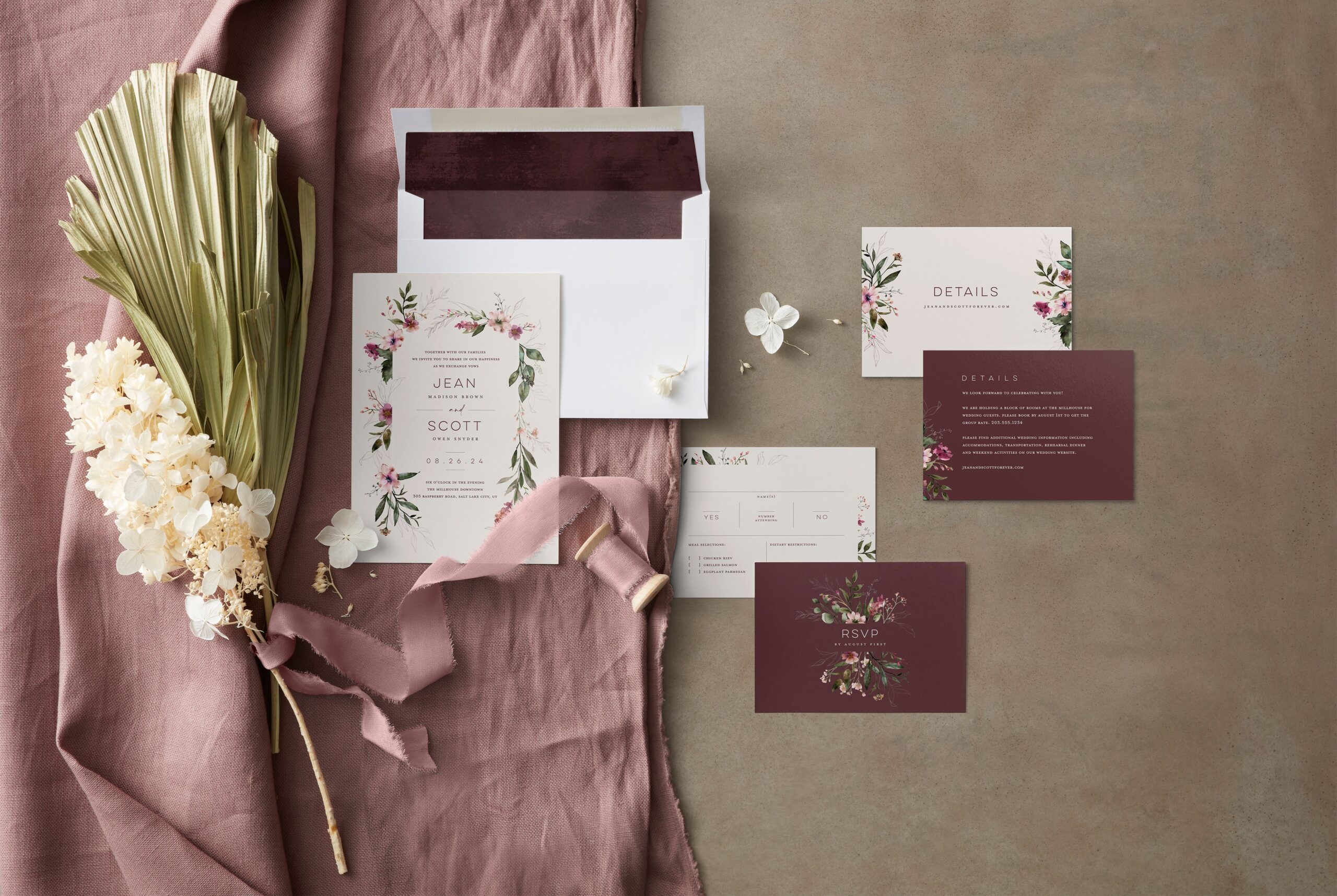 elegant wedding cards