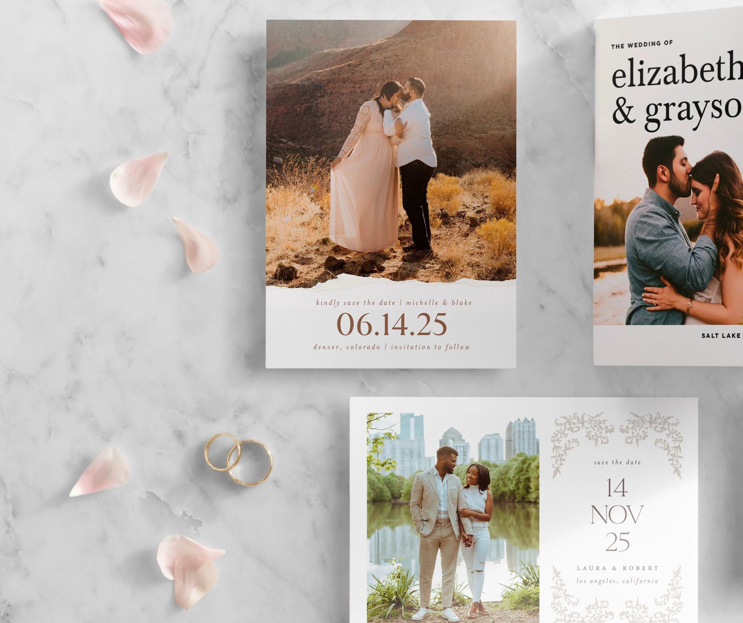 modern wedding cards
