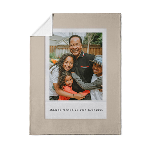 grandpa photo blanket