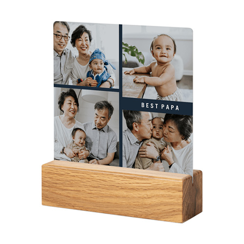 grandpa tabletop metal print