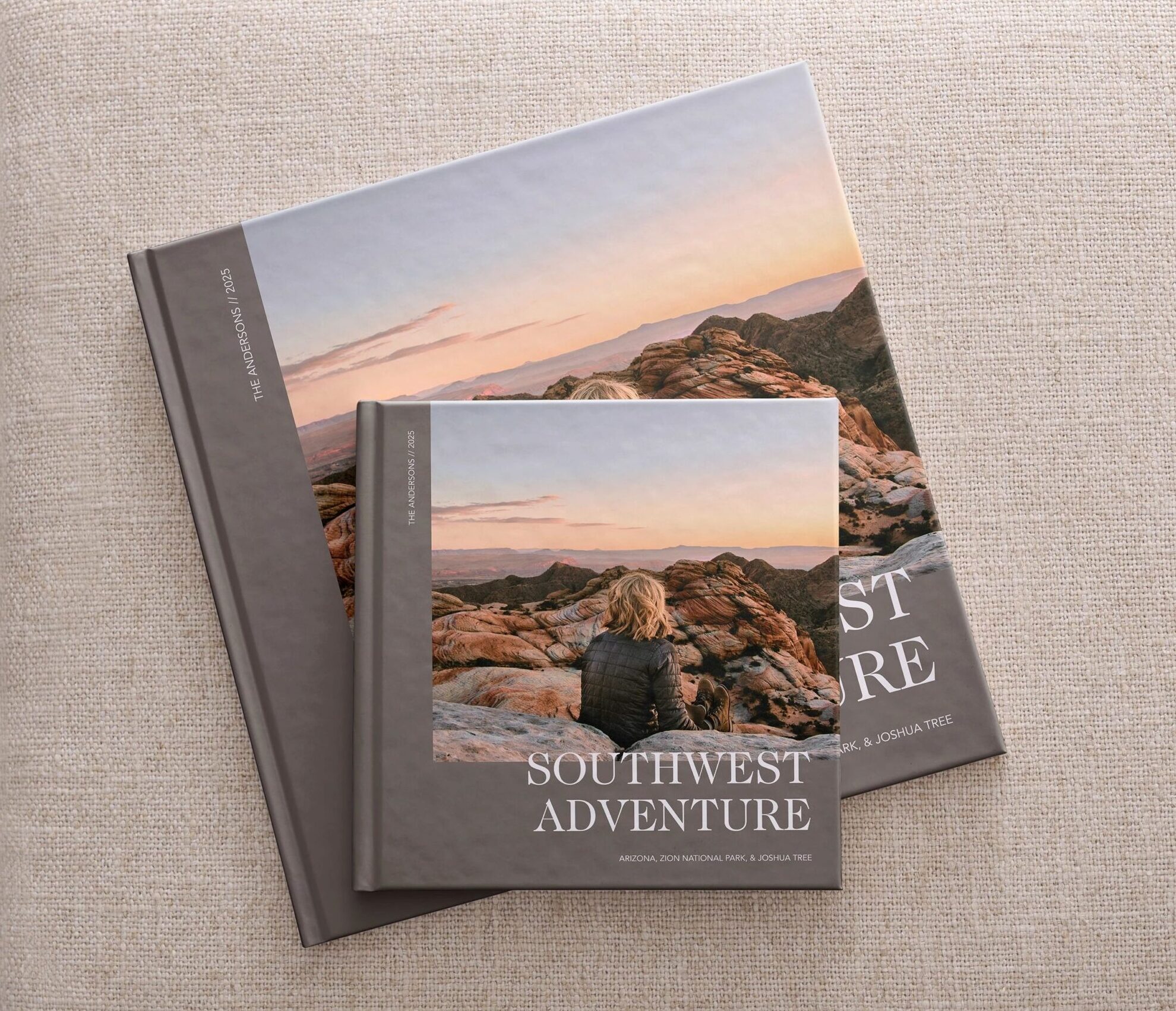 photo books in two different sizes