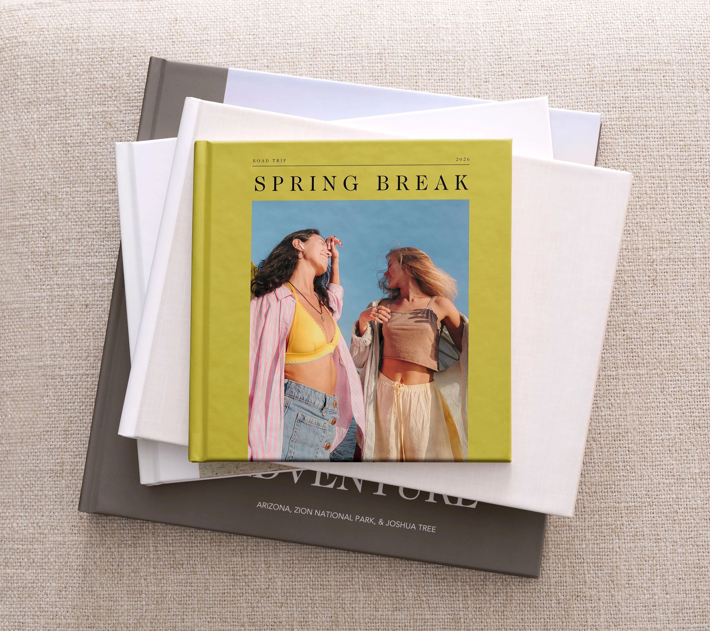 travel photo book for spring break photos