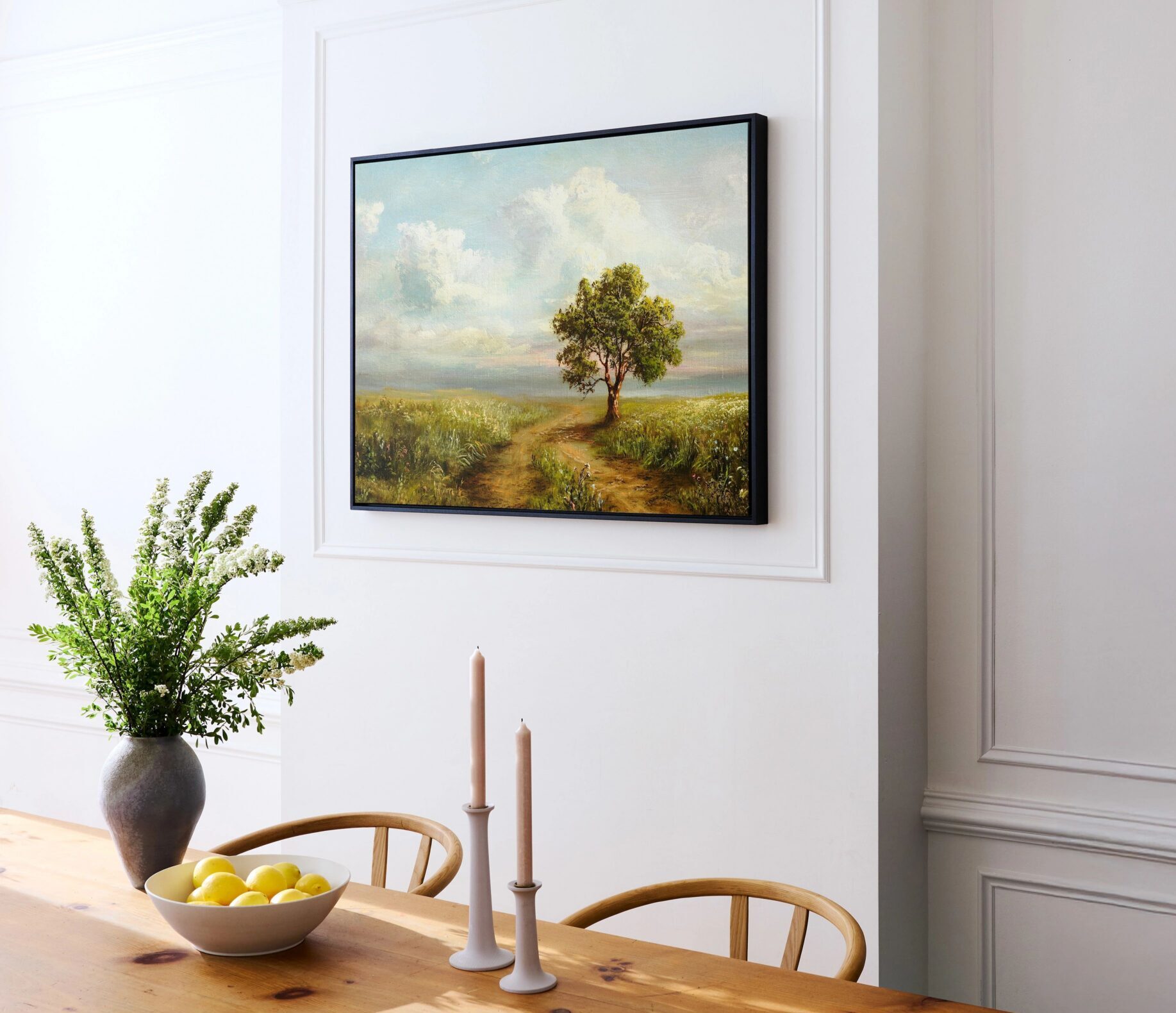 30x40 canvas print in dining room