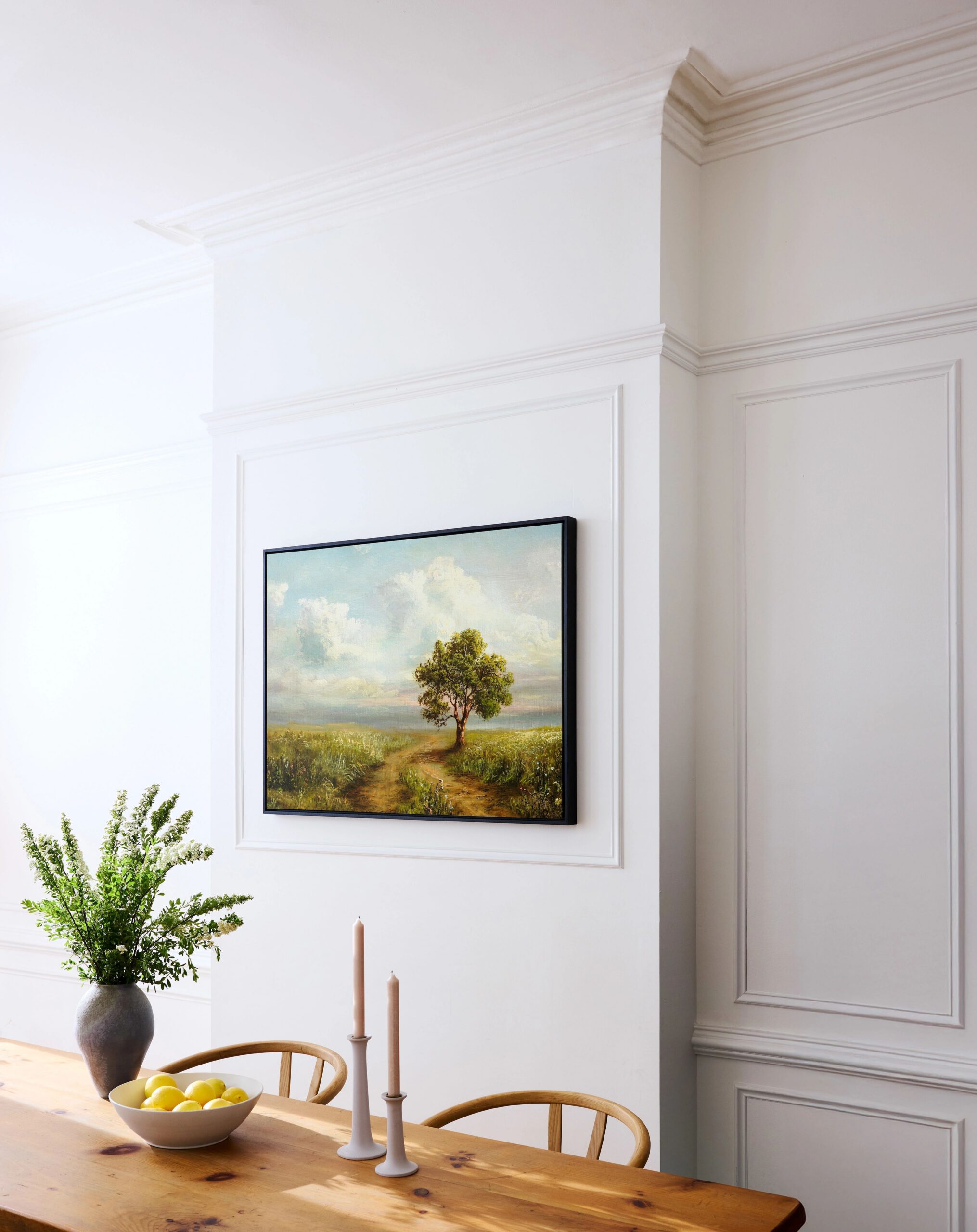 30x40 canvas print in dining room