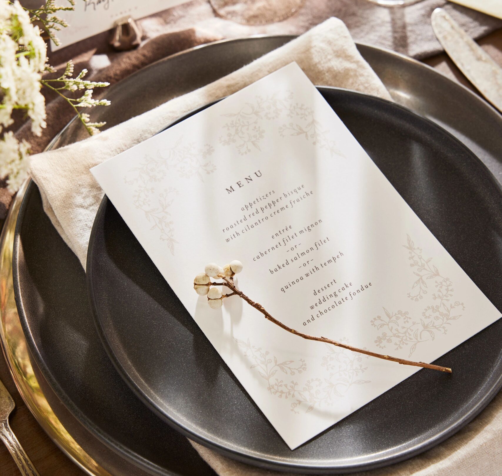 wedding menu