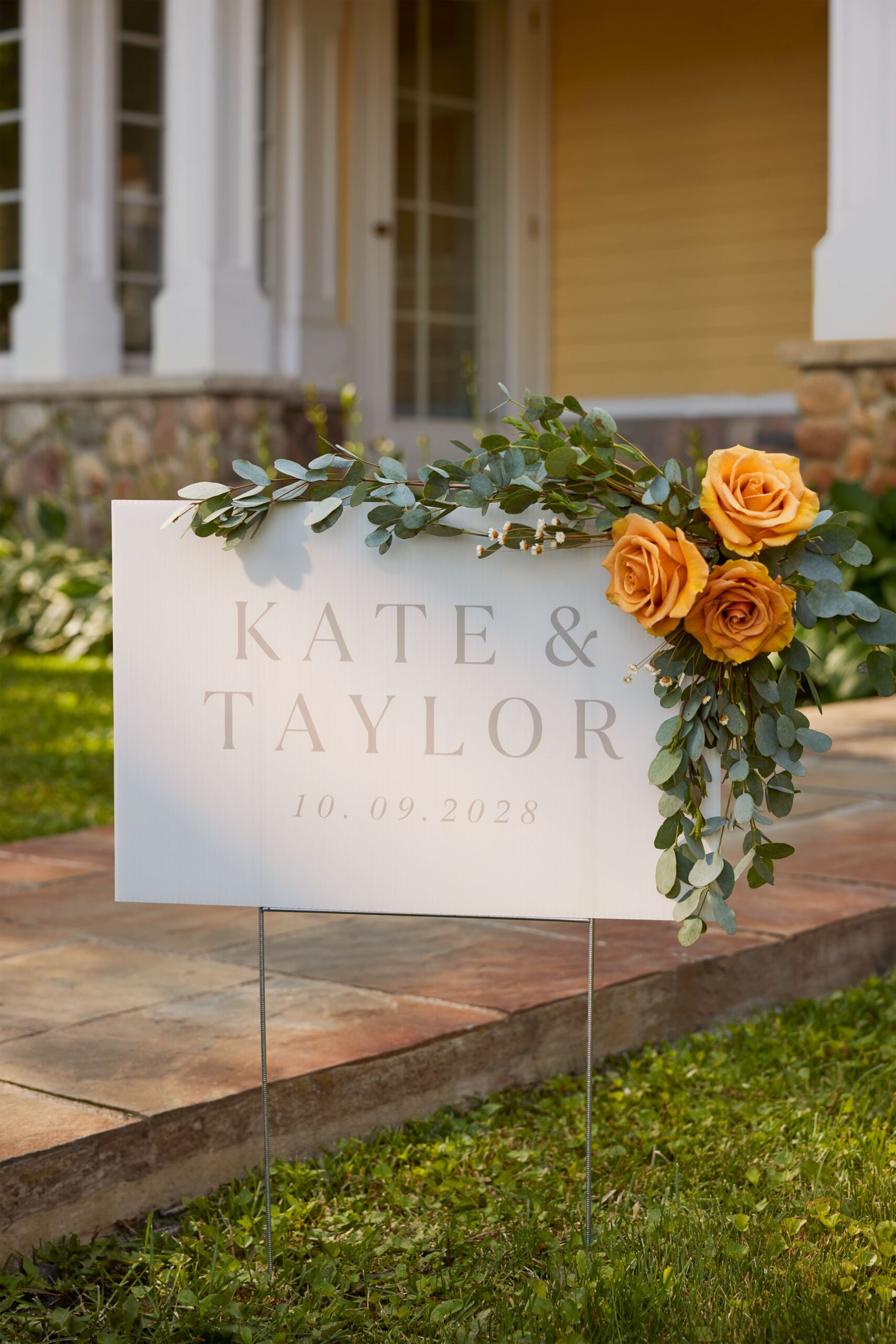 wedding yard sign