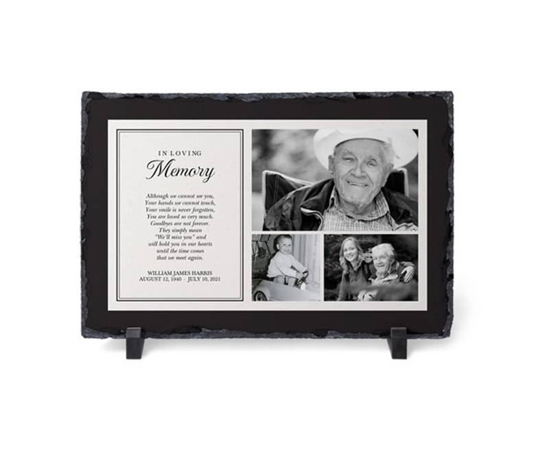 memorial slate plaque