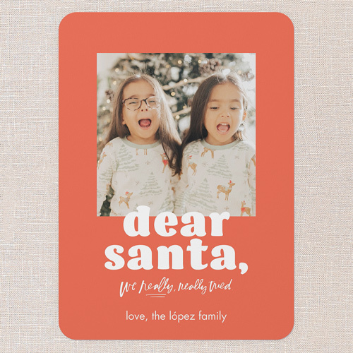 dear santa christmas card