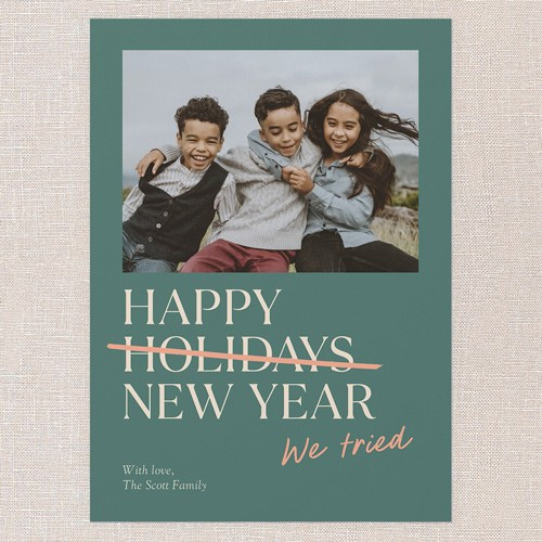 Delayed Delight New Year's Card