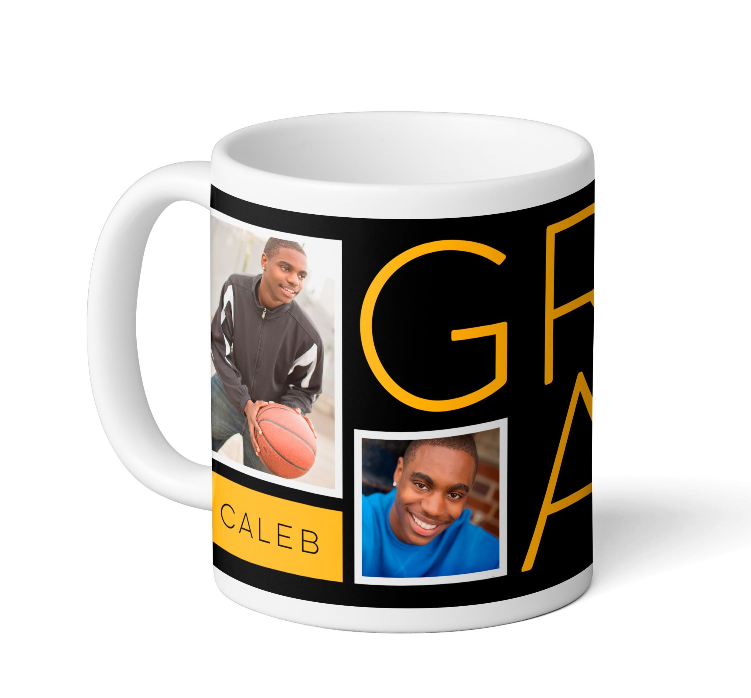 photo mug with a graduation theme