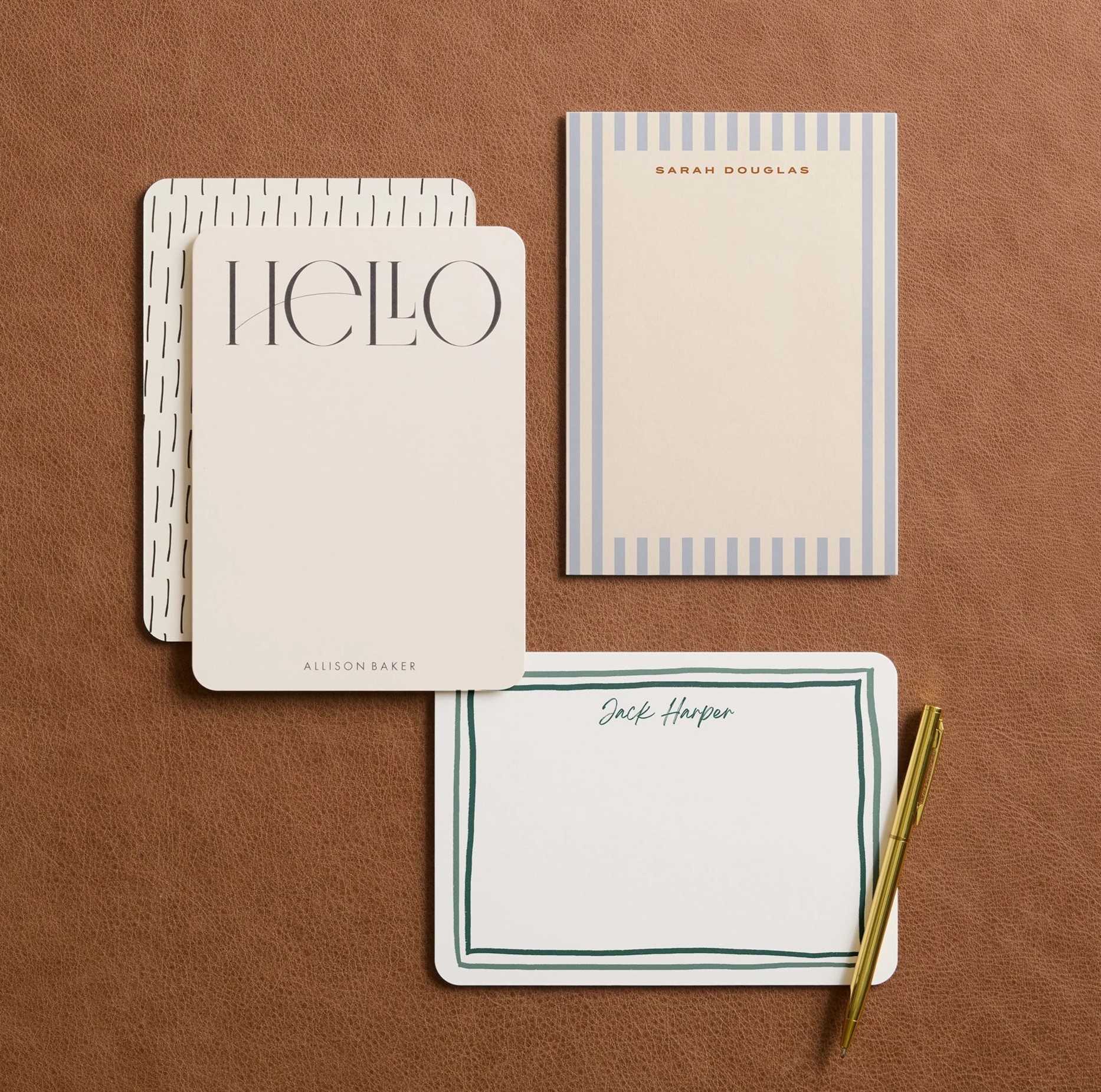personalized stationery